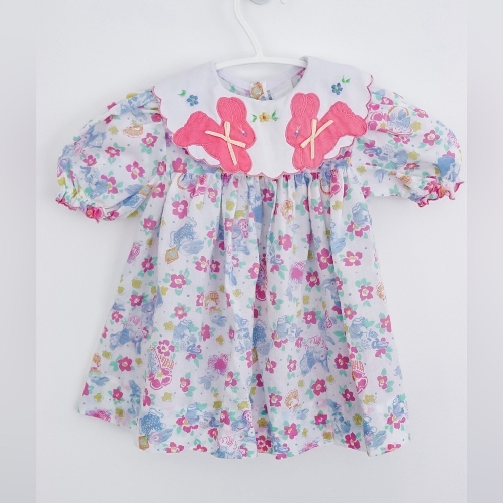 VINTAGE Floral Easter Bunny Dress | SPRING SUMMER DROP 🌷